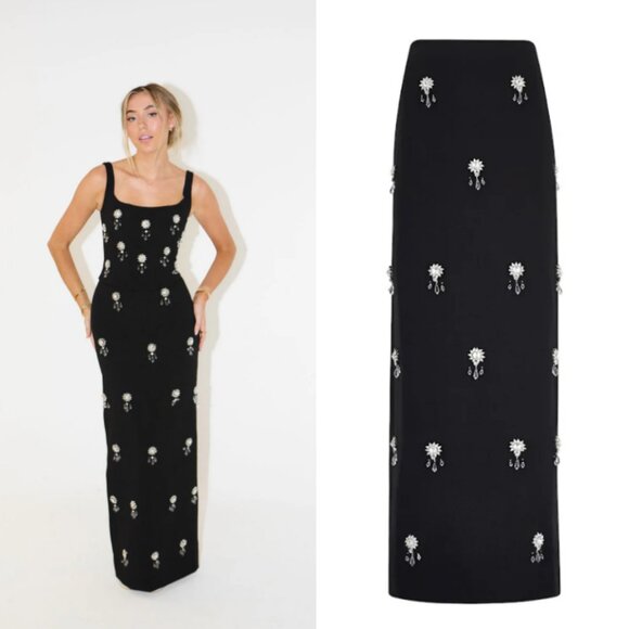 Odd Muse The Ultimate Muse Crystal Maxi Skirt in Black Small NWT - Picture 1 of 4